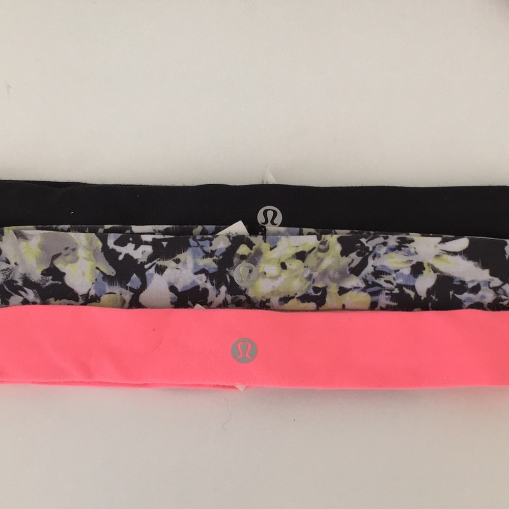 Three LuluLemon Headbands